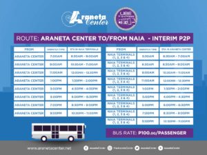 tripschedule - UBE ARANETA